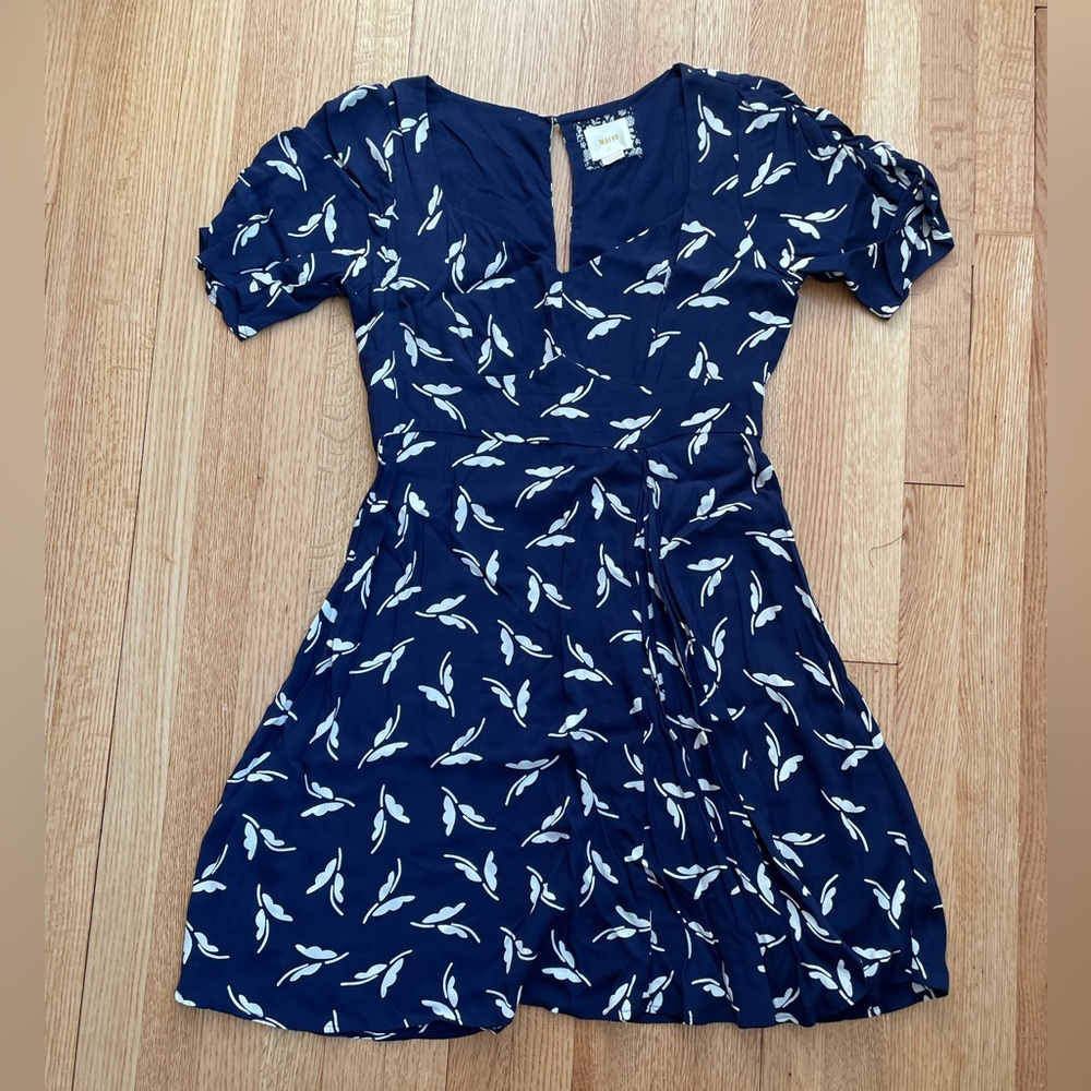 Navy & White Maeve for Anthropologie Dress - size 10